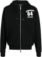 DSQUARED2 FW23 Logo Zip-Up Hooded Jacket for Men. S71HG0131S25030-900 DSQUARED2 FW23 Logo Zip-Up Hooded Jacket for Men. S71HG0131S25030-900