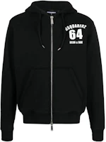 Order DSQUARED2 FW23 Logo Zip-Up Hooded Jacket for Men. S71HG0131S25030-900