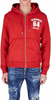 Cheap DSQUARED2 FW23 Logo Zip-Up Hooded Jacket for Men. S71HG0131S25030-900