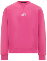 Dsquared2 FW23 Oversized Crewneck Pullover Sweatshirt Pink Mens S79GU0009S25516260 Dsquared2 FW23 Oversized Crewneck Pullover Sweatshirt Pink Mens S79GU0009S25516260