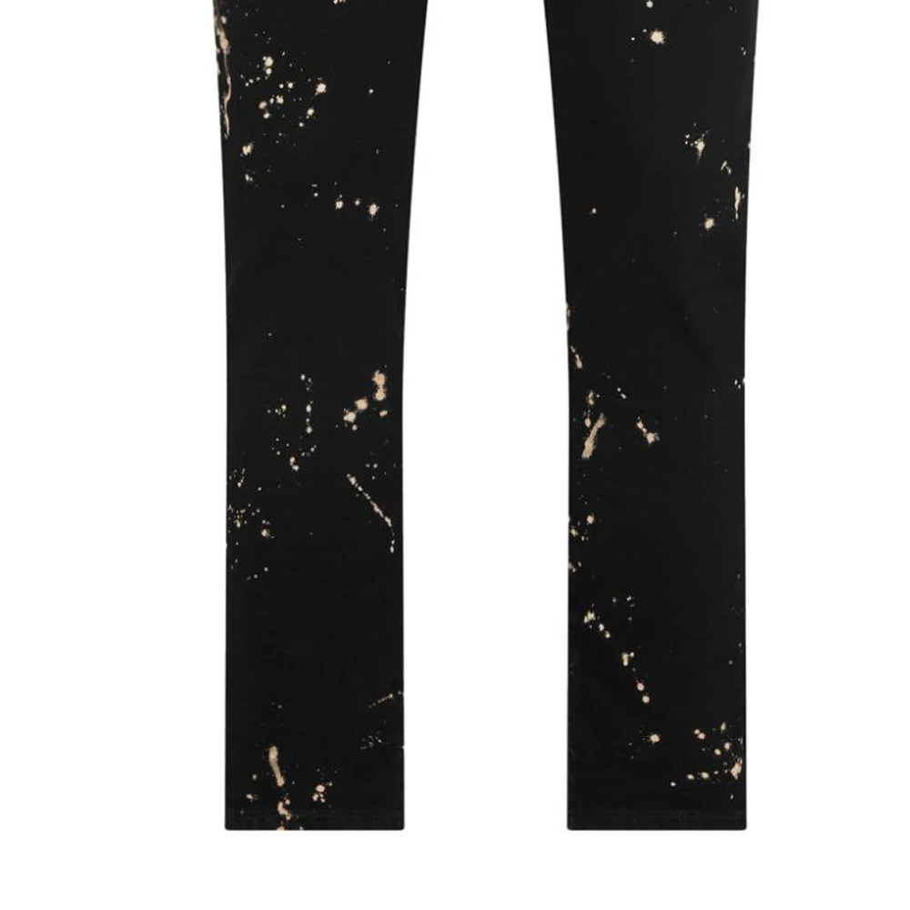 DSQUARED2 FW23 Paint-Splatter Slim Straight Jeans Men Black S79LA0071S30564-900 圖 6