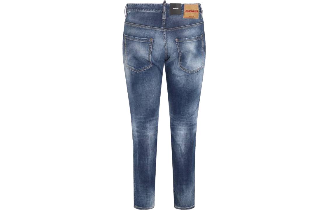 Lookbook DSQUARED2 FW23 男士纯色直筒牛仔裤 深蓝色 S74LB1317S30664470