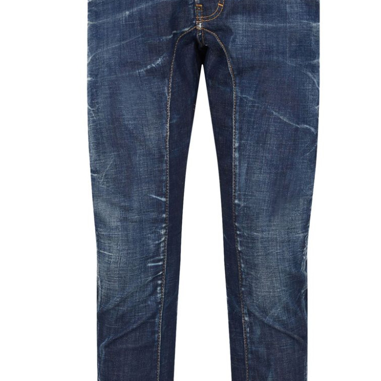 DSQUARED2 FW23 Straight Fit Mid-Rise Logo Patch Jeans Men’s Blue S74LB1487S30342-470 圖 6