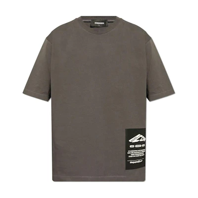 DSQUARED2 FW24 Crewneck Loose Fit Short Sleeve T-Shirt Men’s Dark Grey S79GC0101D20033-854