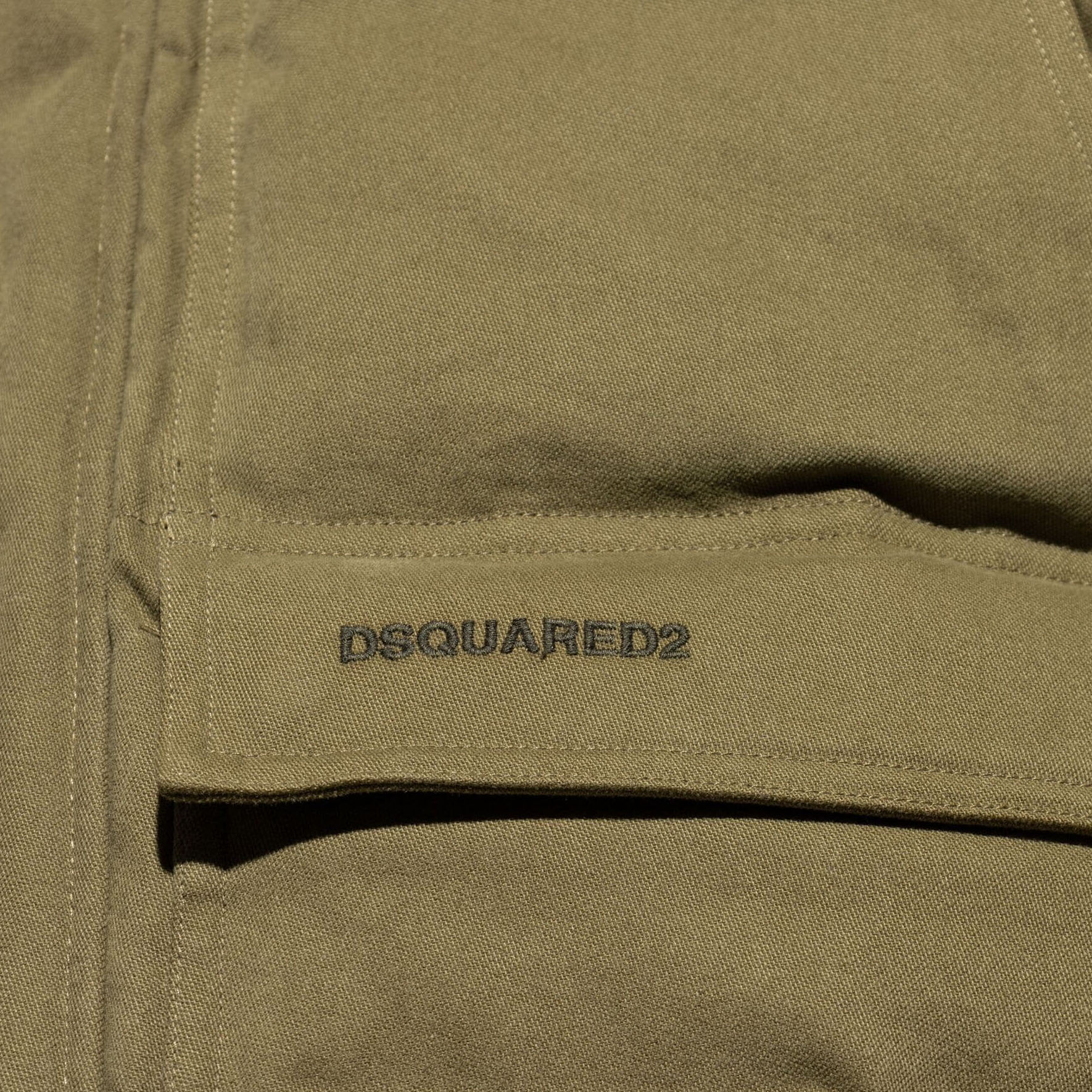 Details for DSQUARED2 FW24可拆式帽刺繡Logo羽絨外套綠色男款 S74AM1503D35141-726