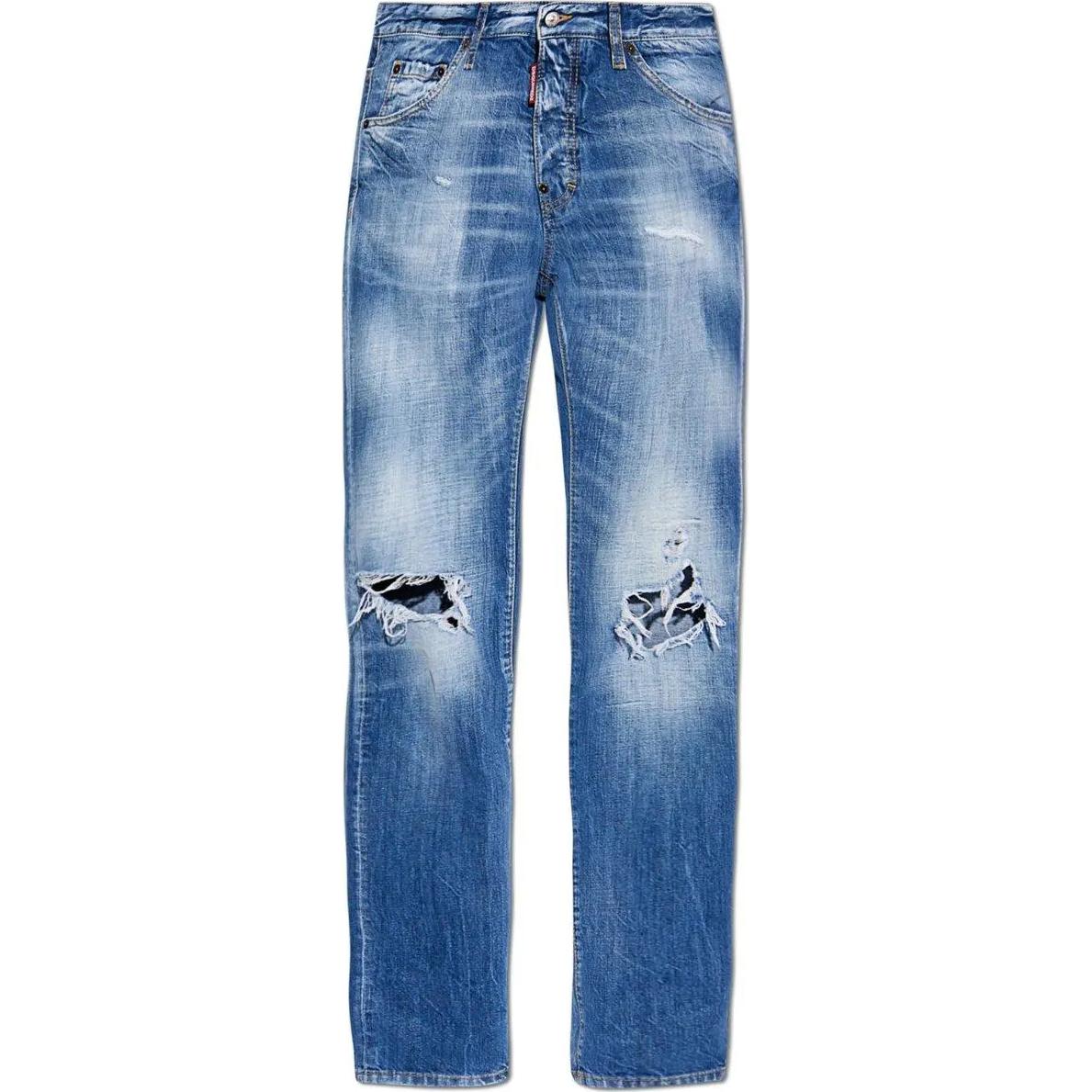 DSQUARED2 FW24 Gradient Distressed Zipper Jeans Men’s Blue S30309S74LB1532-470 圖 2