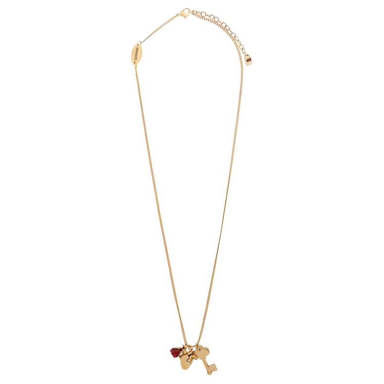 Lookbook DSQUARED2 男士金色钥匙设计黄铜项链 NEM029137200001F009