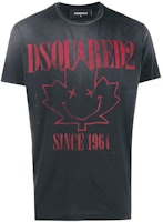 DSQUARED2 Gradient Logo Print Crew Neck T-Shirt Black S71GD0830S21600-900 DSQUARED2 Gradient Logo Print Crew Neck T-Shirt Black S71GD0830S21600-900