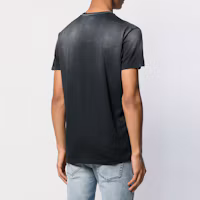 Shop DSQUARED2 渐变标志印花圆领T恤 黑色 S71GD0830S21600-900