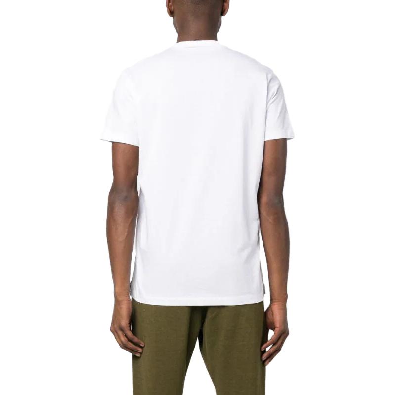 Shop DSQUARED2 印花短袖圆领T恤 男款 白色 S71GD1337S23009-100