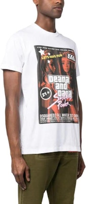 DSQUARED2 印花短袖圆领T恤 男款 白色 S71GD1337S23009-100 Purchase DSQUARED2 印花短袖圆领T恤 男款 白色 S71GD1337S23009-100