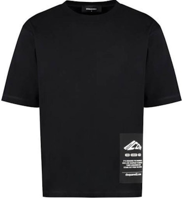 DSQUARED2 男士黑色宽松版印花短袖圆领T恤 S79GC0101D20033-900 Buy DSQUARED2 男士黑色宽松版印花短袖圆领T恤 S79GC0101D20033-900