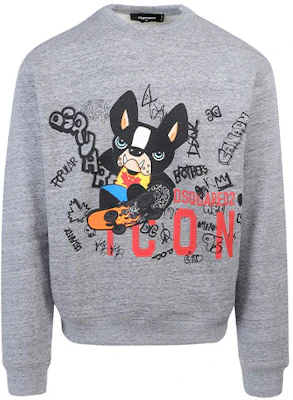 Dsquared2灰色卡通字母印花圆领卫衣男款 S79GU0067S25477-860 Buy Dsquared2灰色卡通字母印花圆领卫衣男款 S79GU0067S25477-860