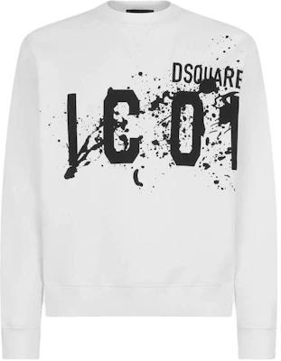 Dsquared2 Icon Splash Cool Fit Crewneck Sweatshirt Putih Loose Fit. S79GU0114S25516-100 Buy Dsquared2 Icon Splash Cool Fit Crewneck Sweatshirt Putih Loose Fit. S79GU0114S25516-100