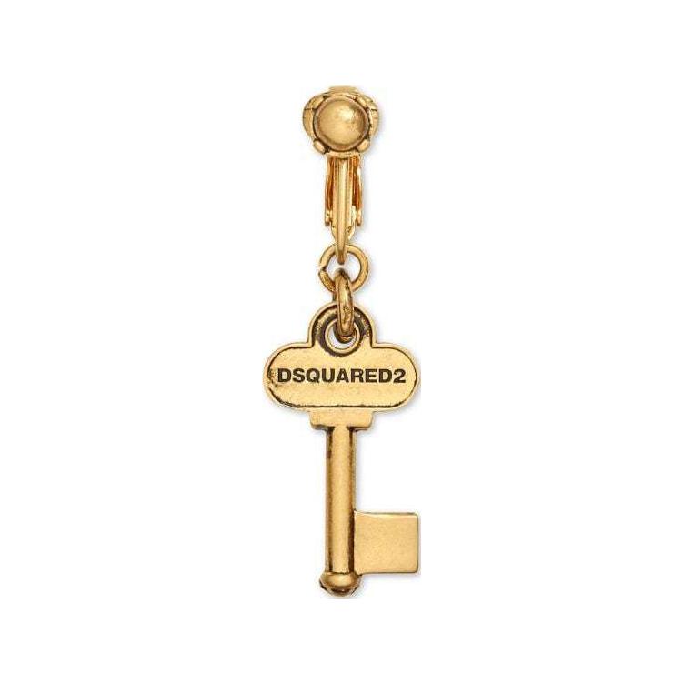 DSQUARED2 Key-Pendant Clip-On Single Earring Brass Gold for Men ERM007837200001F009