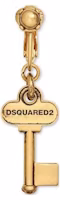 DSQUARED2 Key-Pendant Clip-On Single Earring Brass Gold for Men ERM007837200001F009 DSQUARED2 Key-Pendant Clip-On Single Earring Brass Gold for Men ERM007837200001F009