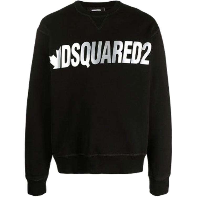 Dsquared2 Large Logo Pullover Sweatshirt Black S71GU0432S25042-900