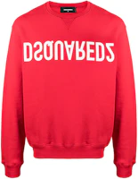Dsquared2 Letter Print Crewneck Pullover Sweatshirt Red - . S74GU0506S25042-312 Dsquared2 Letter Print Crewneck Pullover Sweatshirt Red - . S74GU0506S25042-312