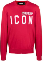 Dsquared2 Letter Print Pullover Crewneck Sweatshirt S79HA0001S17342-962 Dsquared2 Letter Print Pullover Crewneck Sweatshirt S79HA0001S17342-962