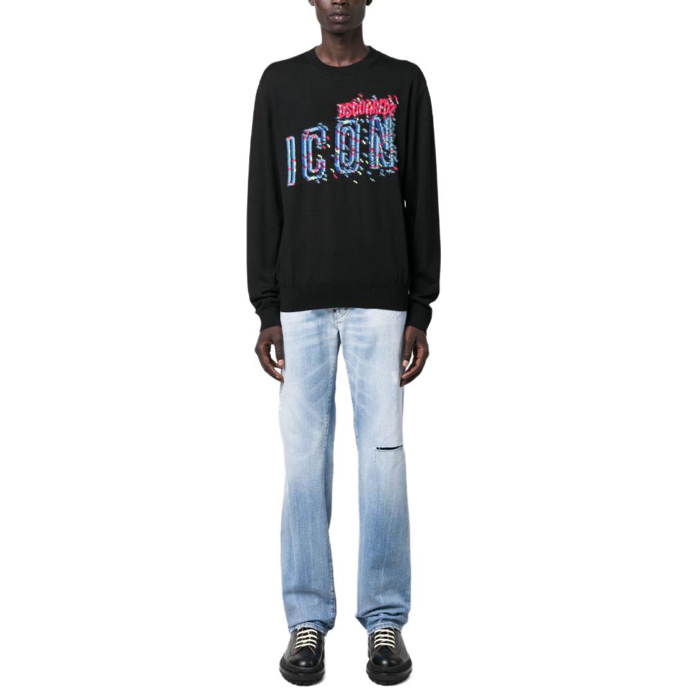 DSQUARED2 Light Blue Distressed Low-Rise Straight Jeans for Men. S74LB1353S30663-470 圖 3