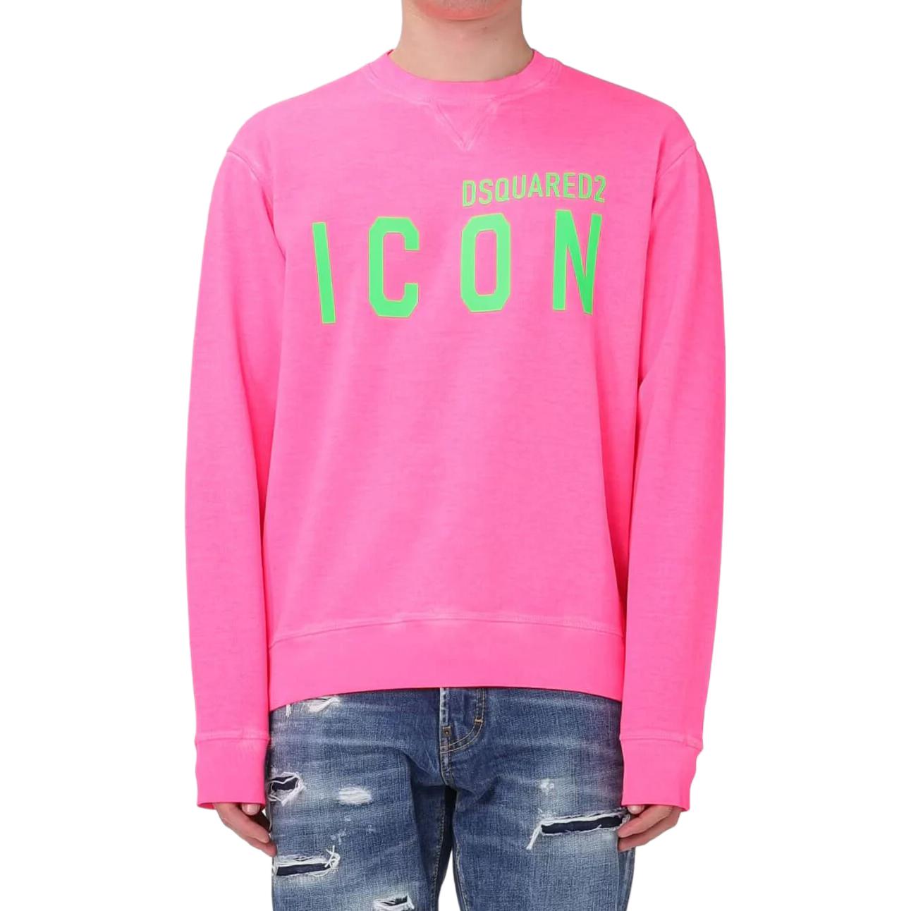 Dsquared2 Logo Crewneck Loose Fit Sweatshirt Pink () S79GU0119S25030-911