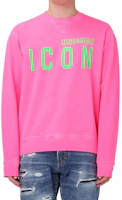 Dsquared2 Logo Crewneck Loose Fit Sweatshirt Pink () S79GU0119S25030-911 Dsquared2 Logo Crewneck Loose Fit Sweatshirt Pink () S79GU0119S25030-911