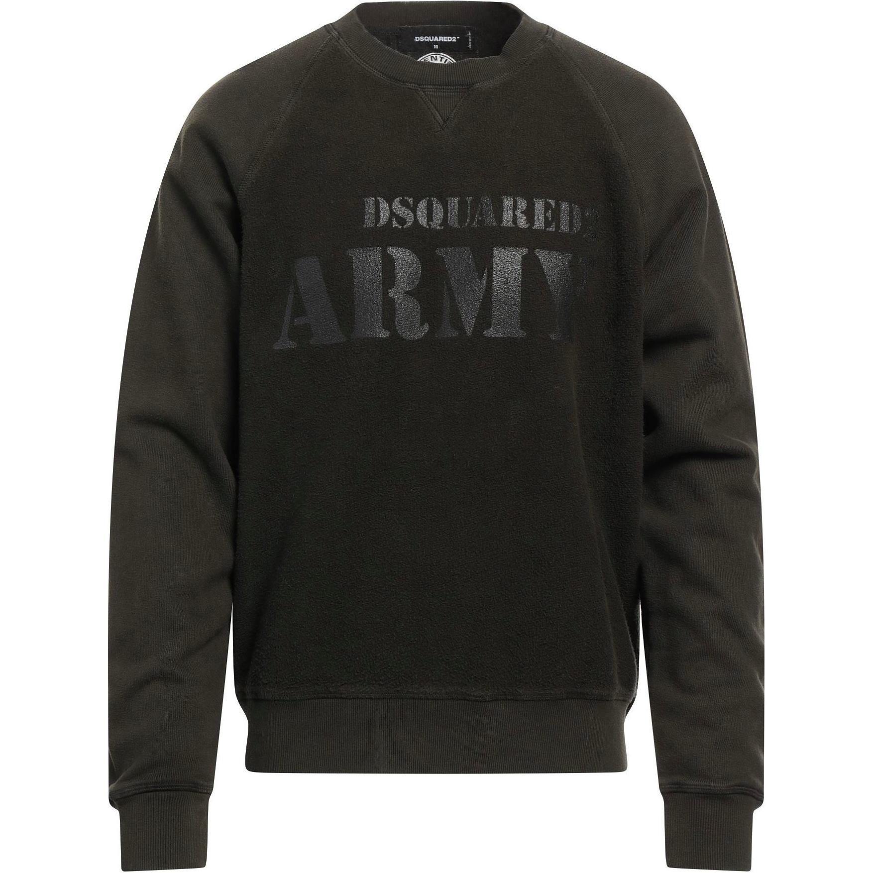 DSQUARED2 Logo Crewneck Pullover Casual Sweatshirt Men’s Black S71GU0544S25556-697