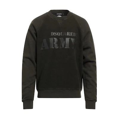 DSQUARED2 Logo Crewneck Pullover Casual Sweatshirt Men’s Black S71GU0544S25556-697