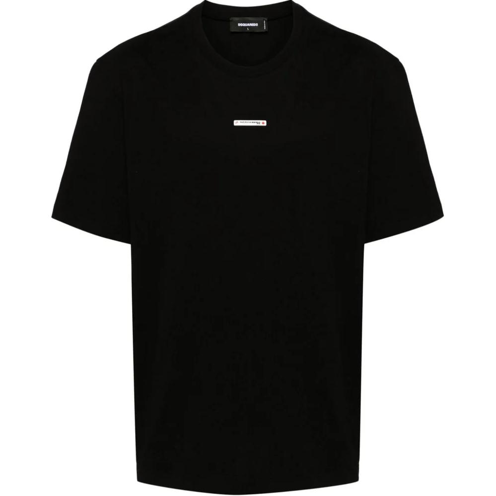 DSQUARED2 Logo Crewneck Short Sleeve T-Shirt Men’s Black S74GD1353D20020-900