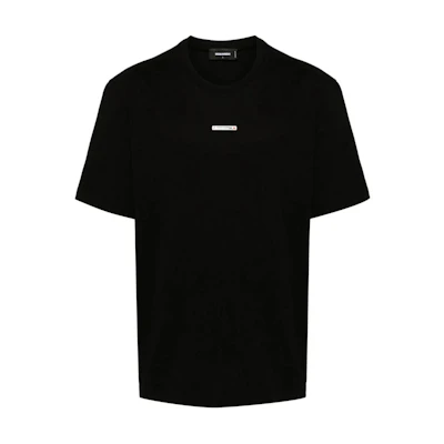 DSQUARED2 Logo Crewneck Short Sleeve T-Shirt Men’s Black S74GD1353D20020-900