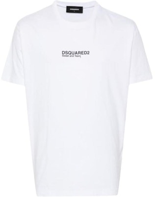DSQUARED2 ロゴプリント クルーネック 半袖 Tシャツ ホワイト S74GD0946D20020-100 Order DSQUARED2 ロゴプリント クルーネック 半袖 Tシャツ ホワイト S74GD0946D20020-100
