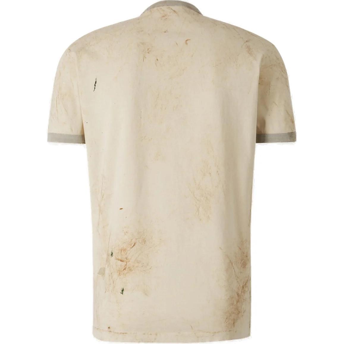 Lookbook DSQUARED2 男士徽标印花短袖圆领T恤 卡其色 S71GD1446D20035-112