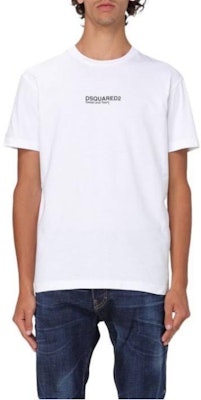 DSQUARED2 ロゴプリント クルーネック 半袖 Tシャツ ホワイト S74GD0946D20020-100 Lookbook DSQUARED2 ロゴプリント クルーネック 半袖 Tシャツ ホワイト S74GD0946D20020-100