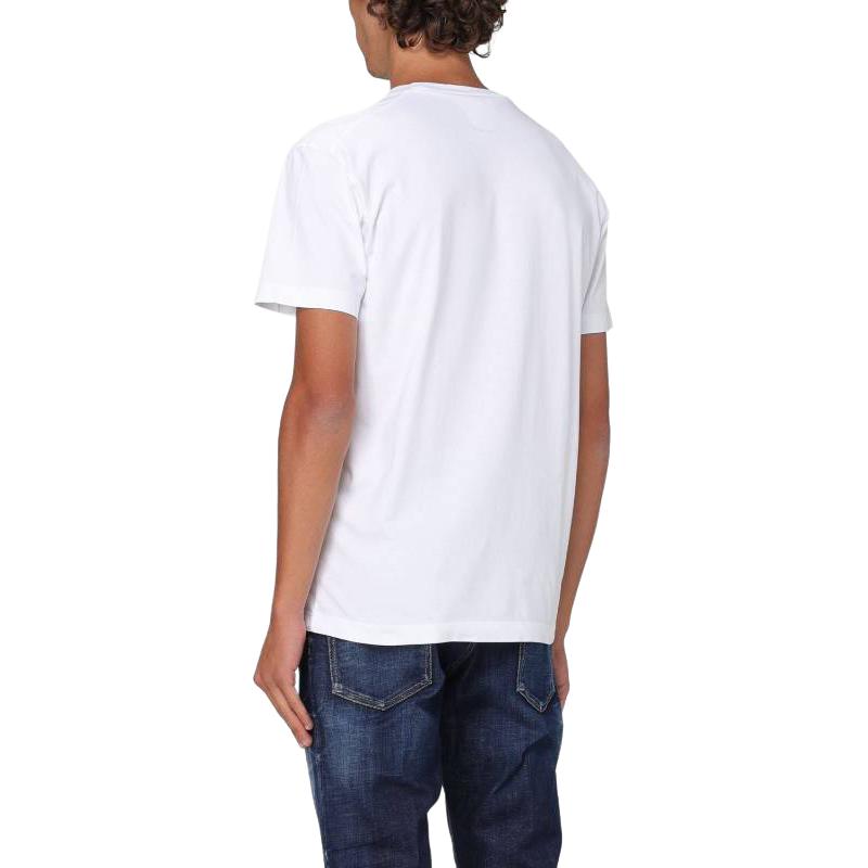 Shop DSQUARED2 ロゴプリント クルーネック 半袖 Tシャツ ホワイト S74GD0946D20020-100