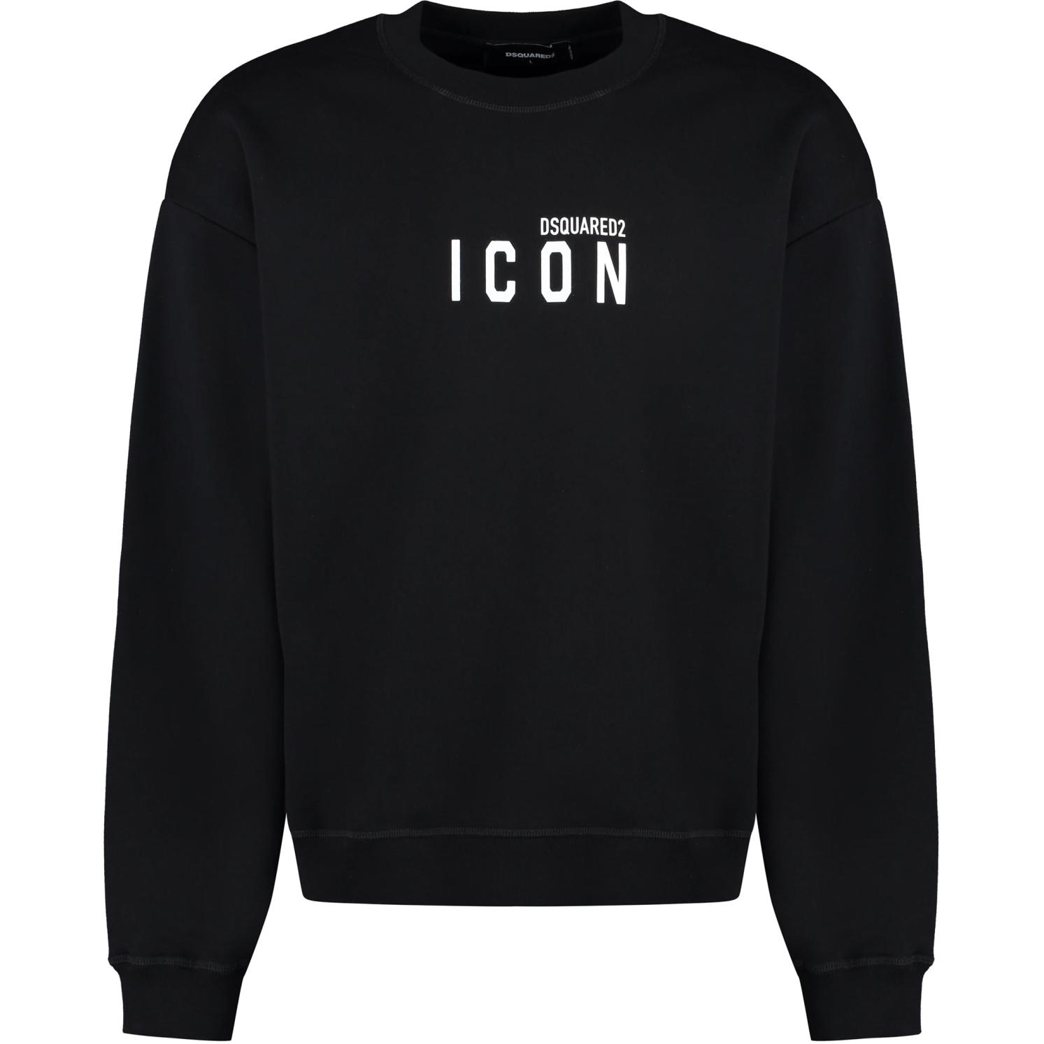 Dsquared2 Logo Print Crewneck Long Sleeve Sweatshirt Black () S79GU0133S25516-900
