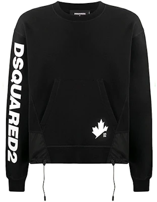 Dsquared2 男士黑色標誌印花圓領套頭衫 S74GU0474S25042-900 Order Dsquared2 男士黑色標誌印花圓領套頭衫 S74GU0474S25042-900