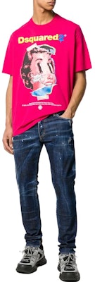 Jeans DSQUARED2 con Estampado de Logo y Tirantes Azul S71LB0660S30342-470 Shop Jeans DSQUARED2 con Estampado de Logo y Tirantes Azul S71LB0660S30342-470