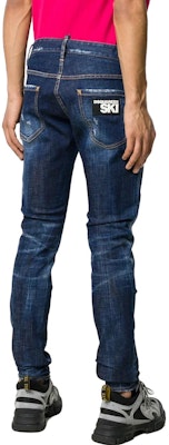 Jeans DSQUARED2 con Estampado de Logo y Tirantes Azul S71LB0660S30342-470 Purchase Jeans DSQUARED2 con Estampado de Logo y Tirantes Azul S71LB0660S30342-470