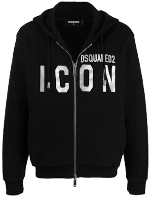 Dsquared2 黑色拉链开衫卫衣夹克 带标志印花 S79HG0003S25042-971 Buy Dsquared2 黑色拉链开衫卫衣夹克 带标志印花 S79HG0003S25042-971