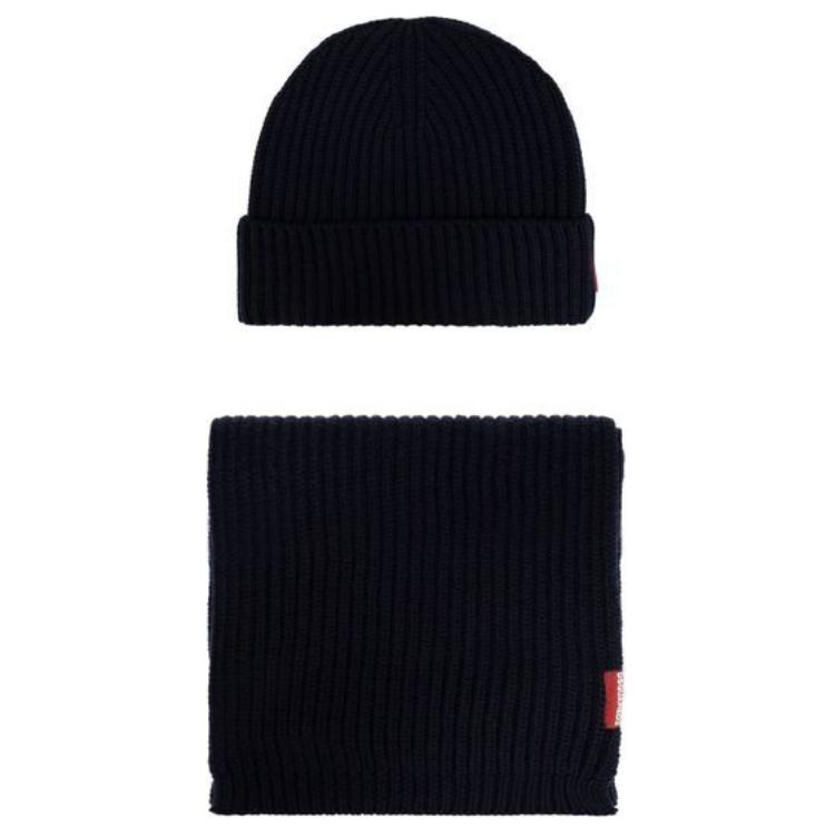 DSQUARED2 Logo Wool Knit Beanie Hat  Black KNM006501W067573073