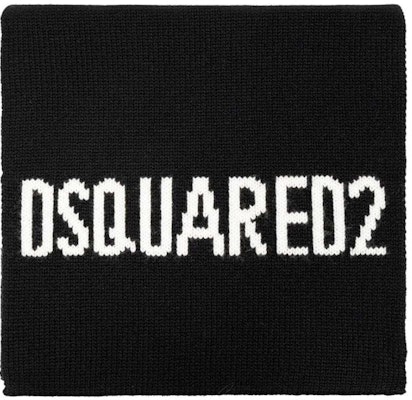 Bufanda de Lana con Logo DSQUARED2 para Hombre Negra. KNM016401W04328 Order Bufanda de Lana con Logo DSQUARED2 para Hombre Negra. KNM016401W04328