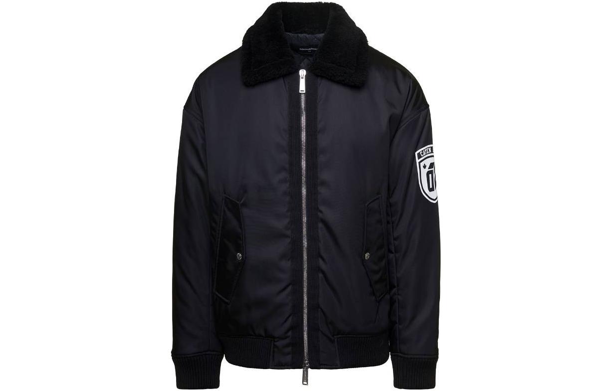 Dsquared2 Loose-Fit Logo Print Jacket - Black. S74AM1411S60305900