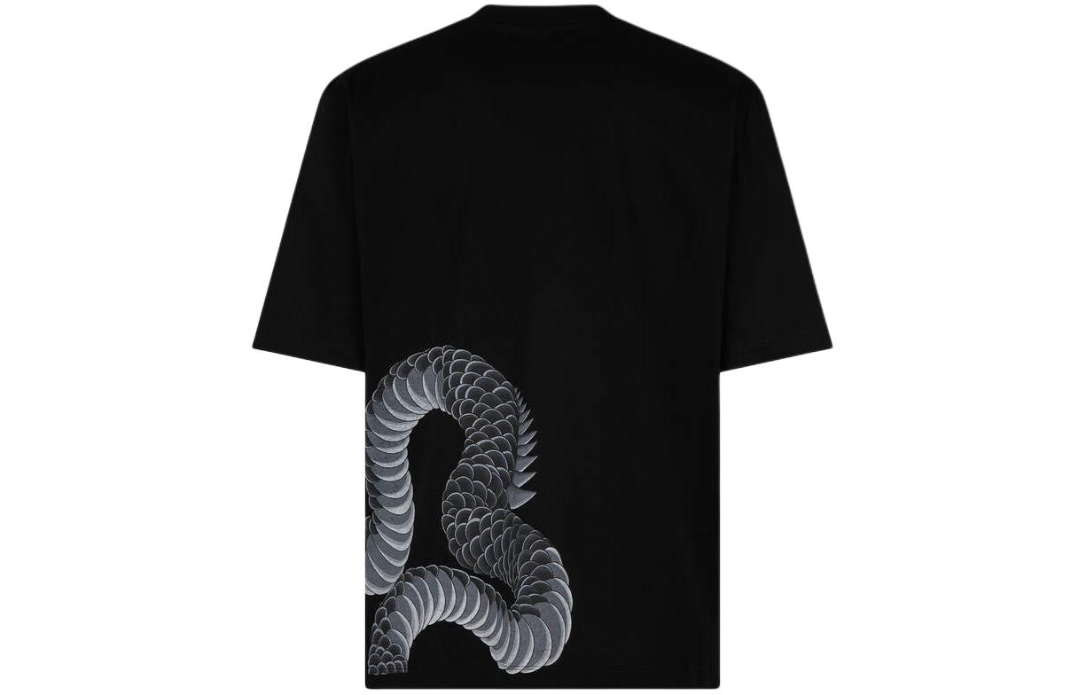 DSQUARED2 Loose Fit Graphic Print Crew Neck T-Shirt Black Mens S74GD1214S23009-900 圖 3