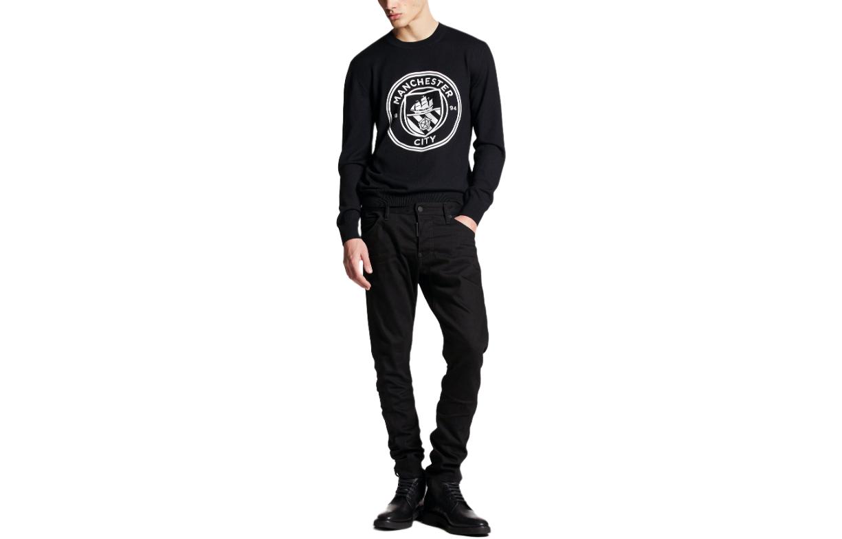 DSQUARED2 Manchester City Black Slim Fit Jeans for Men - Solid Zipper Fly Design S71LB1335S30564-900 圖 2