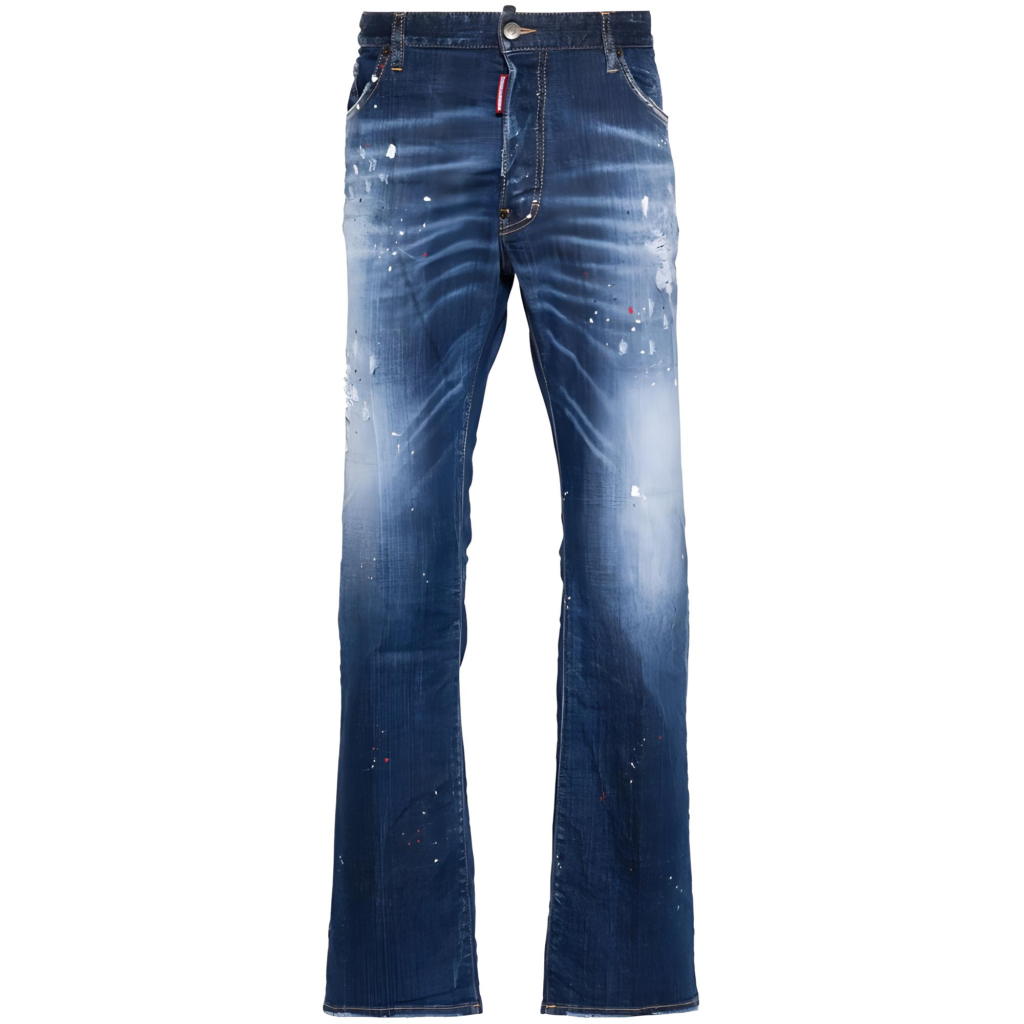 DSQUARED2 Medium Spots Wash Flare Bootcut Jeans Blue  Denim. S74LB1384S30342470