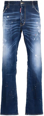 DSQUARED2 ミディアムスポットウォッシュ フレアブーツカットジーンズ ブルーデニム S74LB1384S30342470 Buy DSQUARED2 ミディアムスポットウォッシュ フレアブーツカットジーンズ ブルーデニム S74LB1384S30342470