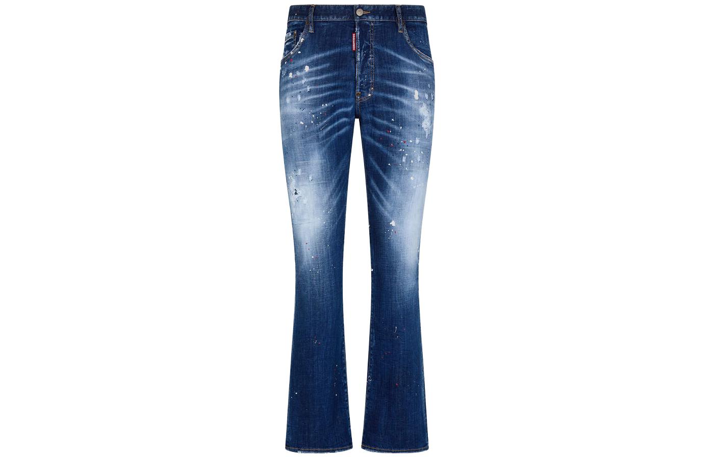 DSQUARED2 Medium Spots Wash Flare Bootcut Jeans Blue  Denim. S74LB1384S30342470 圖 2
