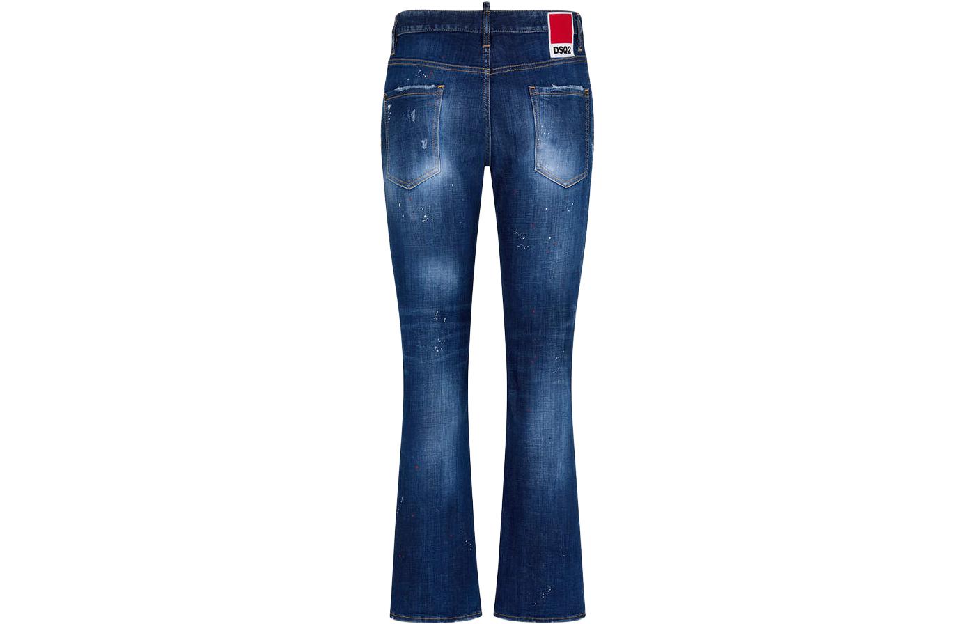 DSQUARED2 Medium Spots Wash Flare Bootcut Jeans Blue  Denim. S74LB1384S30342470 圖 3