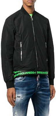 DSQUARED2 Jaket Lengan Panjang Patchwork Logo Cetak Hitam S74AM0899S47858-900 Purchase DSQUARED2 Jaket Lengan Panjang Patchwork Logo Cetak Hitam S74AM0899S47858-900