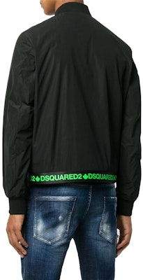 DSQUARED2 Jaket Lengan Panjang Patchwork Logo Cetak Hitam S74AM0899S47858-900 Details for DSQUARED2 Jaket Lengan Panjang Patchwork Logo Cetak Hitam S74AM0899S47858-900